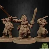 Miniature<Dwarf Soldier Set 4 - Miniature Marvels: Airplane Models & Painted Dice