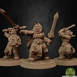 Miniature<Dwarf Soldier Set 4 - Miniature Marvels: Airplane Models & Painted Dice