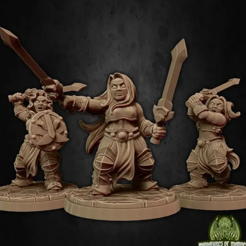 Miniature<Dwarf Soldier Set 4 - Miniature Marvels: Airplane Models & Painted Dice