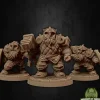 Miniature<Dwarf Soldier Set 1 With Helmets - Miniature Marvels: Airplane Models & Painted Dice