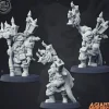 Miniature<Dwarf Warlock - Miniature Marvels: Airplane Models & Painted Dice