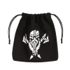 Shop All*Dwarven Black & White Dice Bag QWS BDWA103 - Miniature Marvels: Airplane Models & Painted Dice
