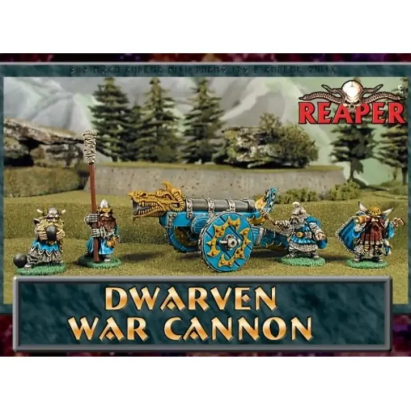Miniature<Dwarven War Cannon: Boxed Set RPR 10008 - Miniature Marvels: Airplane Models & Painted Dice