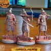 Miniature<Dynasty Archer Bundle - Miniature Marvels: Airplane Models & Painted Dice