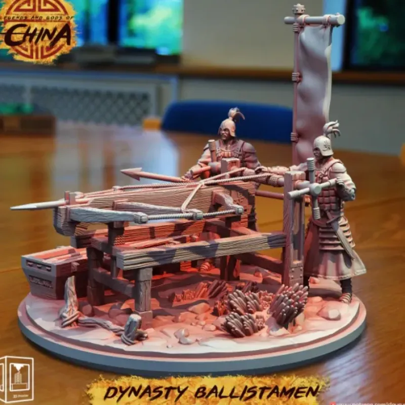 Miniature<Dynasty Ballistamen - Miniature Marvels: Airplane Models & Painted Dice