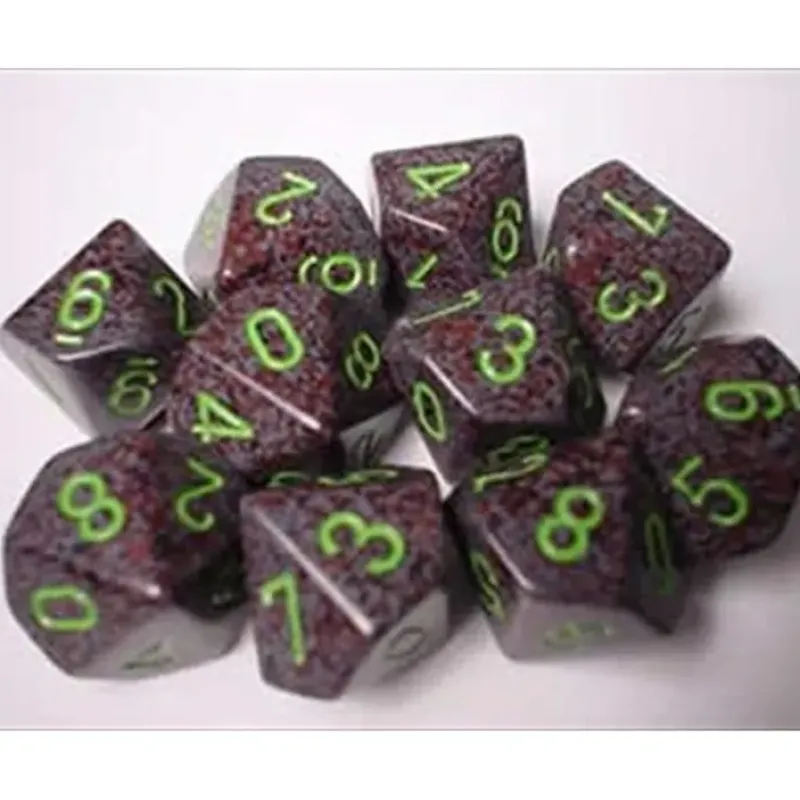 Dice<Earth: Speckled d10 Dice Set (10's) CHX 25110 - Miniature Marvels: Airplane Models & Painted Dice