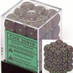 Dice<Earth: Speckled 36d6 12mm Dice Block CHX 25910 - Miniature Marvels: Airplane Models & Painted Dice
