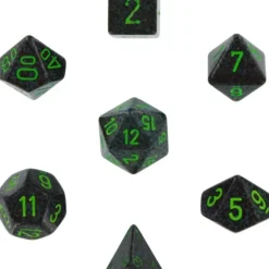 Dice<Earth: Speckled Polyhedral Dice Set (7's) CHX 25310 - Miniature Marvels: Airplane Models & Painted Dice