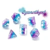 Dice<Eclipse Dice: "Cyanethyst" GKG E0530 - Miniature Marvels: Airplane Models & Painted Dice