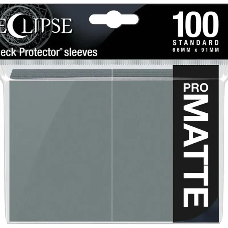 Accessories<Eclipse Matte Standard Sleeves: Smoke Grey (100) - Miniature Marvels: Airplane Models & Painted Dice