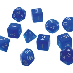 Accessories<Eclipse: Poly 11 Dice Set- Pacific Blue - Miniature Marvels: Airplane Models & Painted Dice