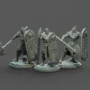 Miniature<Egyptian Heavy Infantry Bundle - Miniature Marvels: Airplane Models & Painted Dice