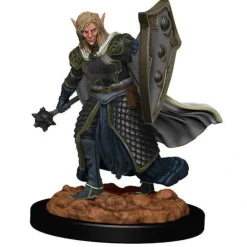Miniature<Elf Male Cleric: Premium Figures - D&D Icons of the Realms WZK 93008 - Miniature Marvels: Airplane Models & Painted Dice