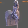 Miniature<Elf Pinup, Hood - Miniature Marvels: Airplane Models & Painted Dice