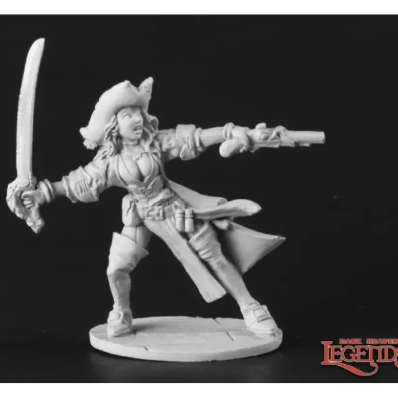 Miniature<Elizabeth, Female Pirate Captain: Dark Heaven Legends RPR 03666 - Miniature Marvels: Airplane Models & Painted Dice
