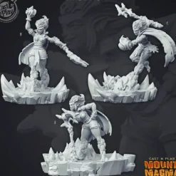 Miniature<Ember Stream - Miniature Marvels: Airplane Models & Painted Dice