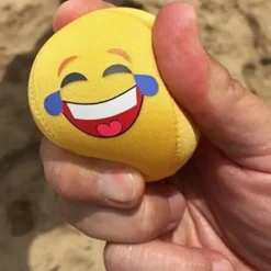 Egpull<Emoji Tears of Joy Water Bouncing Skimming Pool Spa Stress Squish Ball Toy - Miniature Marvels: Airplane Models & Painted Dice