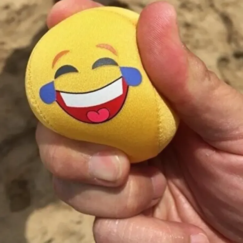 Egpull<Emoji Tears of Joy Water Bouncing Skimming Pool Spa Stress Squish Ball Toy - Miniature Marvels: Airplane Models & Painted Dice