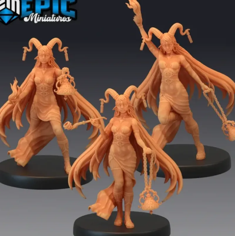 Miniature*Enchantress Set - Miniature Marvels: Airplane Models & Painted Dice