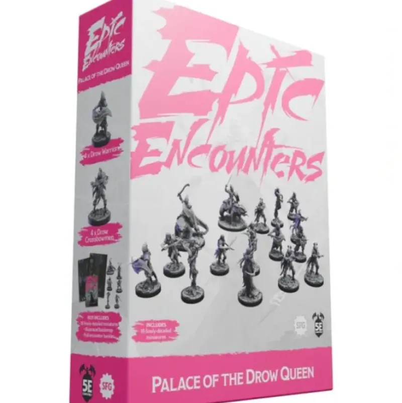 Shop All*Epic Encounters: Palace of the Drow Queen - Miniature Marvels: Airplane Models & Painted Dice