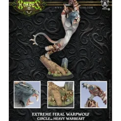 Miniature<Extreme Feral Warpwolf: Circle Orboros - Warbeast PIP 72093 - Miniature Marvels: Airplane Models & Painted Dice
