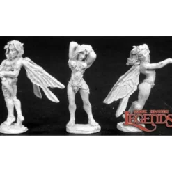 Miniature<Fairies (2 ) & Nymph: Dark Heaven Legends RPR 02741 - Miniature Marvels: Airplane Models & Painted Dice