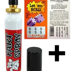 Egpull<Fake Lotto Ticket + Liquid Fart Spray Can Stink Bomb Ass Stinky Gag Prank ~COMBO - Miniature Marvels: Airplane Models & Painted Dice