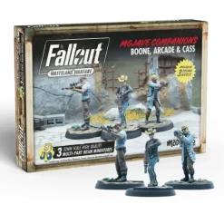 Shop All*Fallout Wasteland Warfare: Boone, Arcade and Cass - Miniature Marvels: Airplane Models & Painted Dice