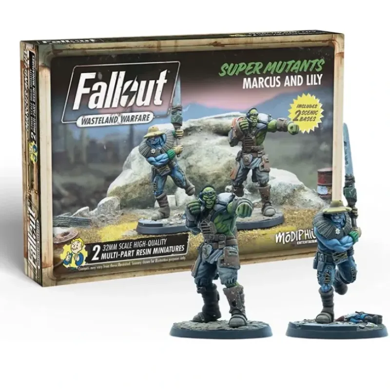 Shop All*Fallout Wasteland Warfare: Super Mutants Marcus and Lily - Miniature Marvels: Airplane Models & Painted Dice