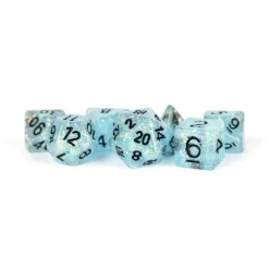 Shop All*FanRoll LIC682 Blue Flash Glitter w/ Black Numbers - Miniature Marvels: Airplane Models & Painted Dice