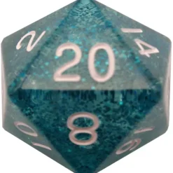 Shop All*FanRoll LIC21220 D20 35mm Etheral Light Blue Dice - Miniature Marvels: Airplane Models & Painted Dice