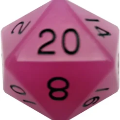 Shop All*FanRoll LIC30720 D20 35mm Glow in the Dark Purple w/ Black Numbers - Miniature Marvels: Airplane Models & Painted Dice