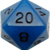 Shop All*FanRoll LIC30220 D20 35mm Glow in the Dark Blue w/ Black Numbers - Miniature Marvels: Airplane Models & Painted Dice