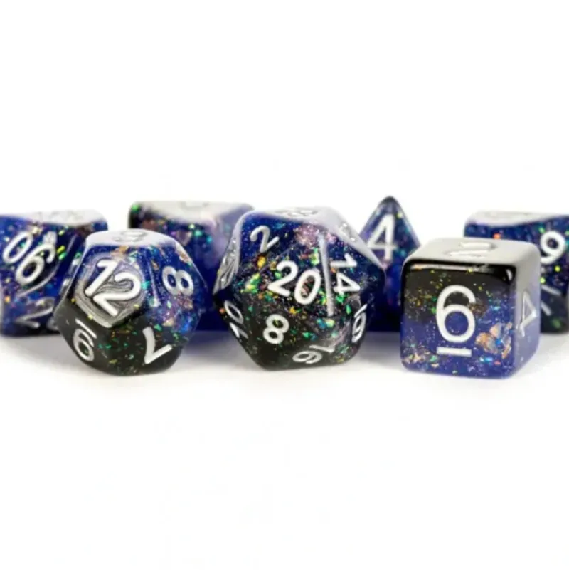 Shop All*FanRoll LIC632 Eternal Blue & Black w/ White Numbers - Miniature Marvels: Airplane Models & Painted Dice