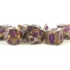 Shop All*FanRoll LIC619 Foil Gold w/ Purple Numbers - Miniature Marvels: Airplane Models & Painted Dice