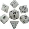 Shop All*FanRoll LIC310 Glow in the Dark Clear w/ Black Numbers - Miniature Marvels: Airplane Models & Painted Dice