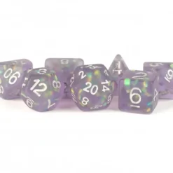 Shop All*FanRoll LIC607 Icy Opal Purple Dice - Miniature Marvels: Airplane Models & Painted Dice