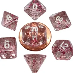 Shop All*FanRoll LIC4208 Mini Ethereal Lt Purple w/White Numbers - Miniature Marvels: Airplane Models & Painted Dice