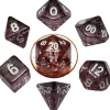 Shop All*FanRoll LIC4203 Mini Ethereal Black w/White Numbers - Miniature Marvels: Airplane Models & Painted Dice