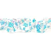 Shop All*FanRoll LIC617 7-Set Confetti Clear Pink and Blue with Blue - Miniature Marvels: Airplane Models & Painted Dice