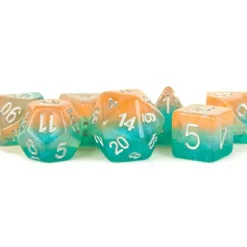 Shop All*FanRoll LIC766 7-Set Layered Stardust Sunset - Miniature Marvels: Airplane Models & Painted Dice
