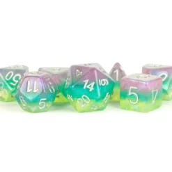 Shop All*FanRoll LIC764 7-Set Layered Stardust Radiance - Miniature Marvels: Airplane Models & Painted Dice