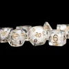 Shop All*FanRoll LIC688 7-Set Pearl Clear w/Copper Numbers - Miniature Marvels: Airplane Models & Painted Dice