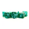 Shop All*FanRoll LIC178 Stardust Green w/ Blue Numbers - Miniature Marvels: Airplane Models & Painted Dice