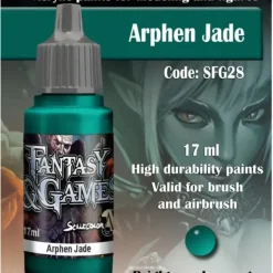 Paint<Fantasy & Games: Arphen Jade S75 SFG-28 - Miniature Marvels: Airplane Models & Painted Dice