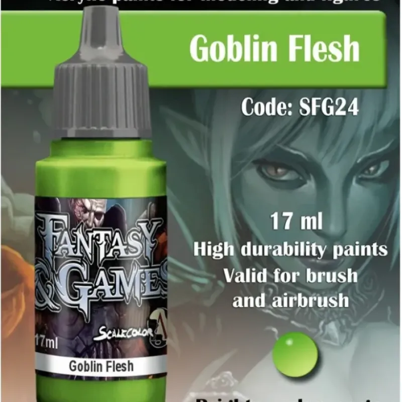 Paint<Fantasy & Games: Goblin Flesh S75 SFG-24 - Miniature Marvels: Airplane Models & Painted Dice