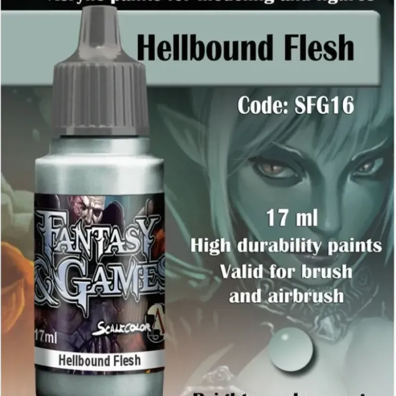 Paint<Fantasy & Games: Hellbound Flesh S75 SFG-16 - Miniature Marvels: Airplane Models & Painted Dice