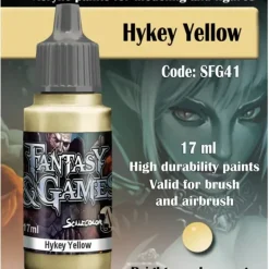 Paint<Fantasy & Games: Hykey Yellow S75 SFG-41 - Miniature Marvels: Airplane Models & Painted Dice