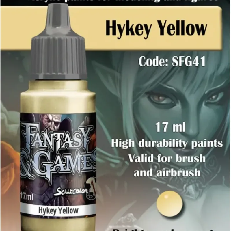 Paint<Fantasy & Games: Hykey Yellow S75 SFG-41 - Miniature Marvels: Airplane Models & Painted Dice