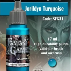 Paint<Fantasy & Games: Jorildyn Turquoise S75 SFG-31 - Miniature Marvels: Airplane Models & Painted Dice
